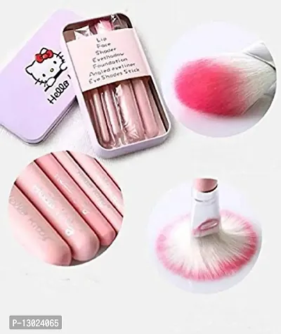 ClubComfort Nylon Bristle Makeup Kit and Brush Set- Pink, 7 Piece-thumb4