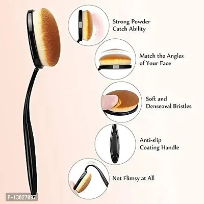 ClubComfort? Professional Foundation Brush and Oval Foundation Brush (Multicolor)-thumb2