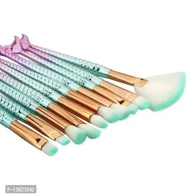 ClubComfort Eye Makeup Brushes Mermaid Eye Brush 10 pcs Set-thumb2