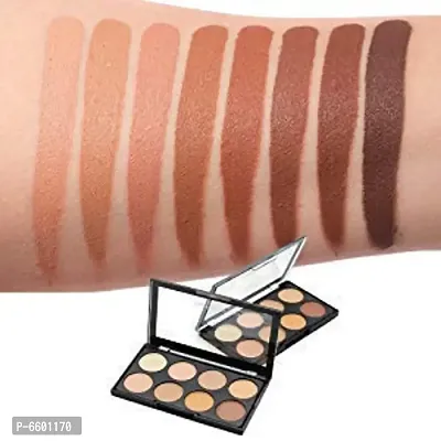 Highlighter And Contour 8 Shades Concealer Palette And 3D Contour Stick Pack Of 2-thumb5