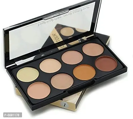 Highlighter And Contour 8 Shades Concealer Palette And 3D Contour Stick Pack Of 2-thumb4