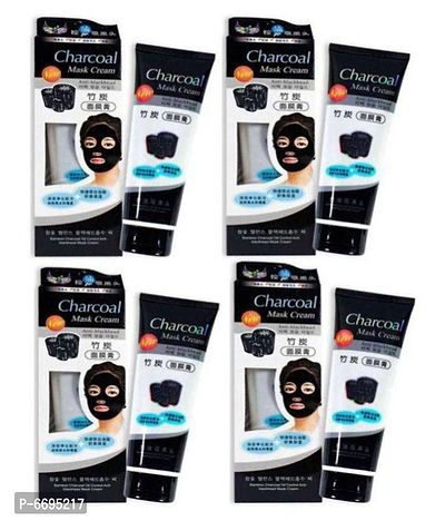 Trendy Original Charcoal Anti Blackhead Face Mask Cream 520 Gm Pack Of 4