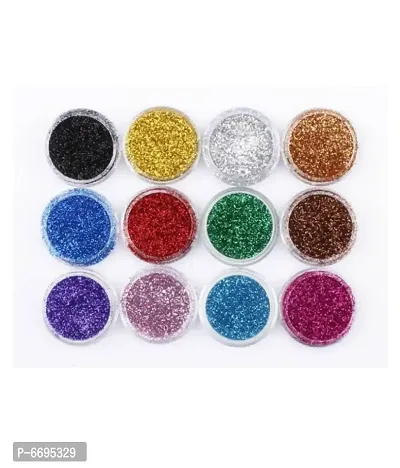 Trendy Nail Art and Eye Shadow Loose Powder Colours Multicolors 12 Gm