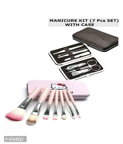 Rtb Hello Kitty Brush  Manicure Kits 7 Pcs Pack Of 2