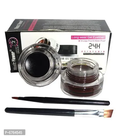 Music Flower Gel Eyeliner Black Brown 45