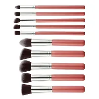 ClubComfort? 10 Pcs Makeup Brushes Set Tool Pro Foundation Eyeliner Eyeshadow Multicolor With Sponge puff (color may vary)-thumb2