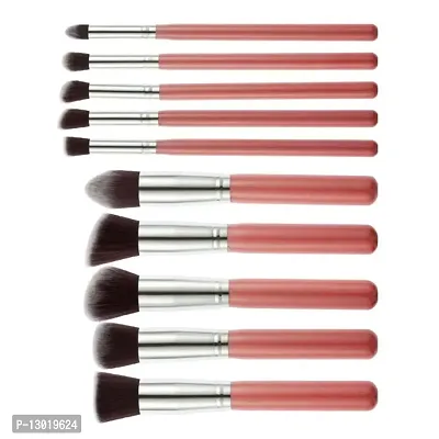 ClubComfort? 10 Pcs Makeup Brushes Set Tool Pro Foundation Eyeliner Eyeshadow Multicolor With Sponge puff (color may vary)-thumb3