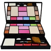 ClubComfort? Fashion Makeup Kit - 10 Eye Shadows Palette 4 Lip Colour 2 Compact Powders 2 Blushers with 36 hrs Eyeliner and Beauty Blunder-thumb1