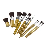 ClubComfort Beauty Professional Makeup Brushes Set ? 11 Pc Wooden Handle Cosmetic Foundation Make up kit Beauty Blending for Powder and Cream ? Bronzer Concealer Contour Brush Travel Case (Pack of 11)-thumb3