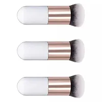 New Chubby Pier Foundation Brush Flat Cream Makeup Brushes Professional Cosmetic Make-up Brush 3 Pcs-thumb4