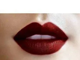 ClubComfort Matte Me Ultra Smooth Liquid Lipstick, 6 ml (Red&Maroon) With Black Eyeliner-thumb2