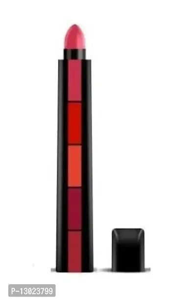 Lenon Beauty Black Mascara & 5 Step Red Lipstick Pack of 2-thumb3