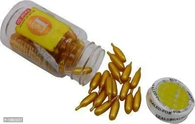 Animate Aloe Vera And Vitamin E Capsules Facial Oil Combo 120 capsul Gold Green-thumb2