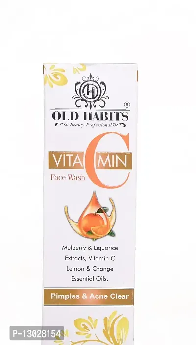 OLD HABITS Vitamin-C Facewash | All Skin Types Natural Energizing / Cleansing Face Wash for Men & Women | 100 ml-thumb3