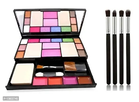 ClubComfort? 6171 Makeup Kits with 4 Eye Shadow Blending Brush Multicolor