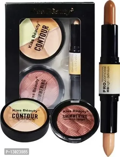 ClubComfort? Beauty Beauty Face 3in1 Contour Kit 23001 Concealer 34 GM-thumb3