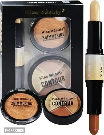 ClubComfort? Beauty Beauty Face 3in1 Contour Kit 23001 Concealer 34 GM-thumb2