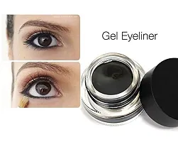 ClubComfort? Long Wear Gel Eyeliner (Black And Brown) With 2 Expert Eyeliner Brushes And Double Tone Mini Eye shadow Palette-thumb3