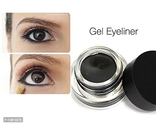 ClubComfort? Long Wear Gel Eyeliner (Black And Brown) With 2 Expert Eyeliner Brushes And Double Tone Mini Eye shadow Palette-thumb4