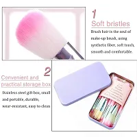 Women's & Girl's Soft Bristles 7 Pcs Pink Makeup Brushes Set with Storage Box and 2 Pink Beauty Blenders - (Pack of 9)-thumb4