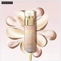 ClubComfort� Beauty High Coverage Waterproof Base Foundation Multicolor With Makeup Sponge Puff-thumb1