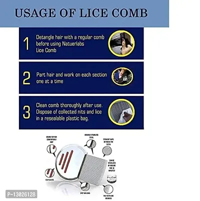 Stainless Steel Lice Treatment Comb for Head Lice/Lice Egg Removal Comb-thumb5