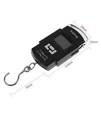 ATP Cart Electronic Portable Fishing Hook Type Digital LED Screen Luggage Weighing Scale, 50 kg/110 Lb (Black)-thumb2