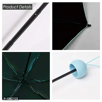 Generic Regular Wants Mini Cute Light and Small Capsule Umbrella with Cute Capsule Case (Sky Blue)-thumb4