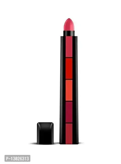 ClubComfort 5 Step Lipstick Pop-Push-Play Multicolor With Black Fit Skin Mascara Combo of 2-thumb2