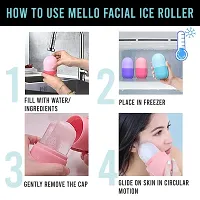 Ice Roller for Face Massager, Face Ice Roller to Enhance Skin Glow, Shrink & Tighten Pores, Reusable Facial Ice Roller (Green)-thumb3