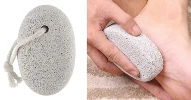 Generic Personal Care Oval Shape Pumice Stone Scrubber for Body and Foot White-thumb1