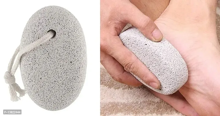 Generic Personal Care Oval Shape Pumice Stone Scrubber for Body and Foot White-thumb2