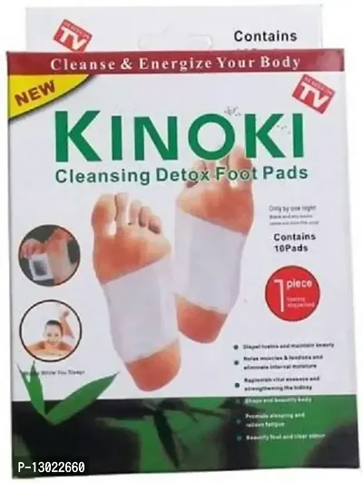 Pain Relief 10 Adhesive Pads Cleansing Detox Foot Patches Kit Natural Unwanted Toxins Remover Fatigue Release Body Massager