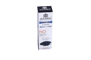 OLD HABITS Charcoal Actvated Scrub Facewash | All Skin Types Natural Energizing / Cleansing Face Wash for Men & Women | 100 ml-thumb2