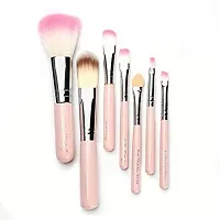 Lenon Beauty 6155 Makeup Kits, 7 Pcs Makeup Brush, 2 Pink Blender, 1 Black Eyeliner-thumb2