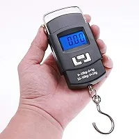 Electronic Balance Digital Hanging Luggage Fishing Hook Scale 50 Kg Backlight LCD Display Screen (Multicolor) 1Pc-thumb1