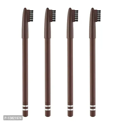 ClubComfort Beauty Eyebrow Pencil, Eye MakeUp 7.2 Gm Pack of 4 (DARK BROWN)-thumb0