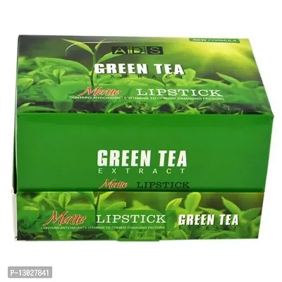 Green Tea Matte Lipstick Set of 12 Multicolored-thumb3