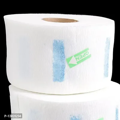 Pro Disposable Neck Ruffle Roll Paper Strip Tissue for Salon Beauty Barbers , Blue-thumb2
