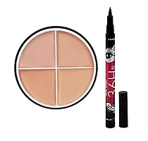 ClubComfort Beauty Pofessional Four Color Contour Highlight Palette - 2 with 3D Stick Contour and 36 HRS Eyeliner Pack of 3-thumb4