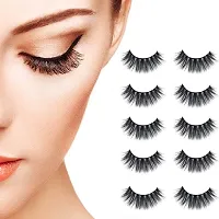 ClubComfort? 5 Pair False Eyelash, 1 Eyelash Curler, 1 Eyelash Glue & 1 Glitter Eyeliner pack of 8-thumb1