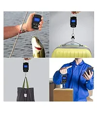 Portable Luggage Hanging Weighing Scale 50KG With COB Metal Body Torch 3 Modes-thumb4