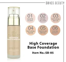 ClubComfort� Beauty High Coverage Waterproof Base Foundation Multicolor With Makeup Sponge Puff-thumb2