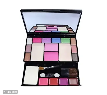 ClubComfort? Combo of 6171 Eye Shadow Makeup Kits with 5 Pcs Brush and 2 Pcs Sponge Puff-thumb2