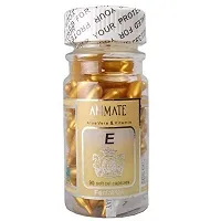 Animate Aloe Vera And Vitamin E Capsules Facial Oil Combo 120 capsul Gold Green-thumb2