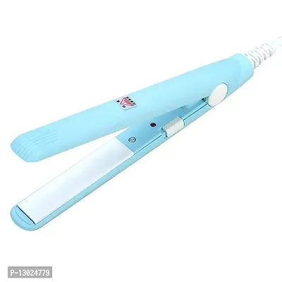 Women's & Girl's Homedropsy Mini Sky Blue Plastic Hair Straightener for Hair Styling,Hair Straightning and 1 Hair Pink Dryer- (Pack of 2)-thumb2