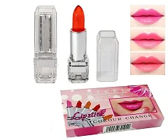 Steel Paris Colour Change Shimmery Gel Lipstick 6 Pieces (2 Red, 2 Pink, 2 Orange)-thumb2