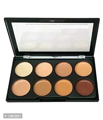 ClubComfort? Highlighter and Contour 8 Shades Concealer Palette With Foundation Brush-thumb5