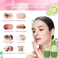 Ice Roller for Face Massager, Face Ice Roller to Enhance Skin Glow, Shrink  Tighten Pores, Reusable Facial Ice Roller (Pink + Green)-thumb4