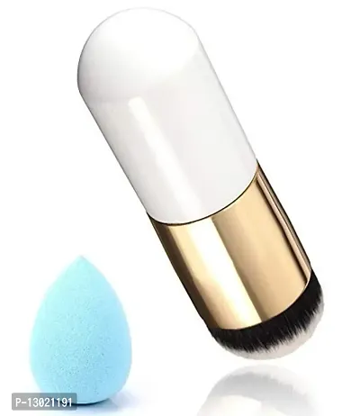 Clubcomfort Mini Mushroom Foundation Base Brush And Makeup Blender (Colour May Vary)